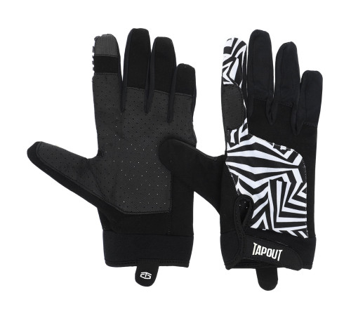 Перчатки спортивные TAPOUT XS-M черный-белый