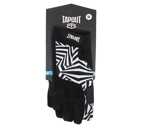 Перчатки спортивные TAPOUT XS-M черный-белый