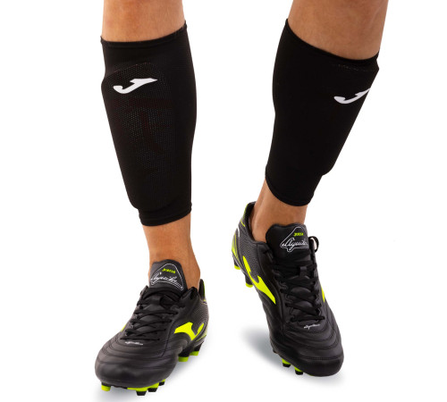 Щитки футбольные с держателем щитков в комплекте Joma LEG II M-L серый-коралловый