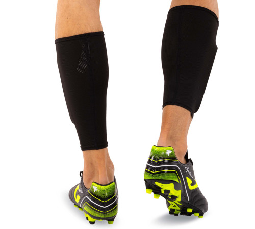 Щитки футбольные с держателем щитков в комплекте Joma LEG II M-L серый-коралловый