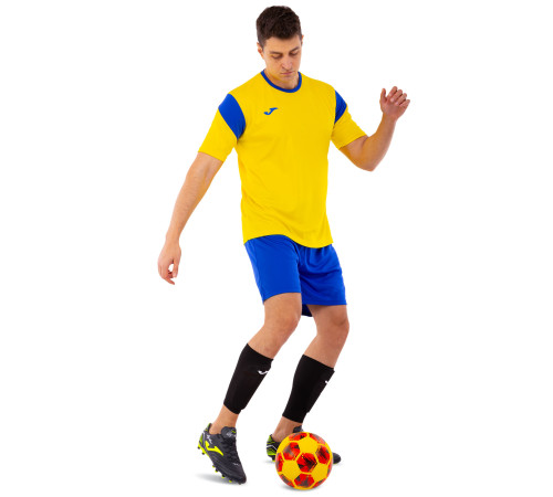 Щитки футбольные с держателем щитков в комплекте Joma LEG II M-L серый-коралловый
