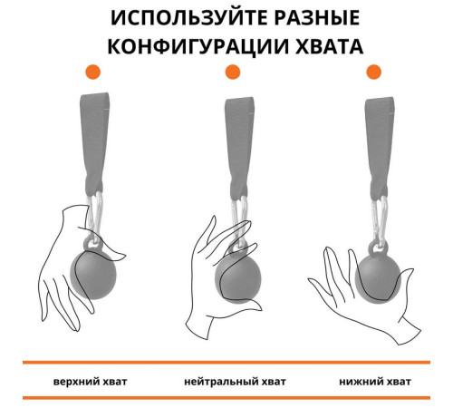 Подвес шар для подтягиваний и тренировки силы рук Zelart Grip Balls цвета в ассортименте