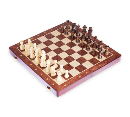 Шахматы настольная игра деревянные ZOOCEN размер 35x35 см