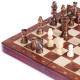 Шахматы настольная игра деревянные ZOOCEN размер 35x35 см