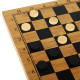 Шахматы шашки нарды 3 в 1 набор настольных игр из бамбука SP-Sport размер 35х35см