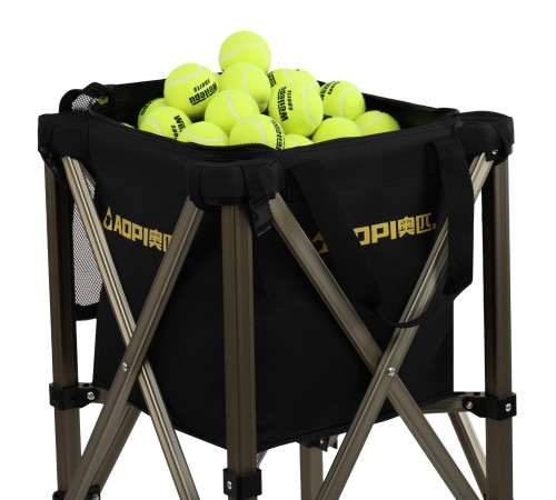 Кошик для тенісних м'ячів TENNIS BALL CART на 180 м'ячів AOPI чорний