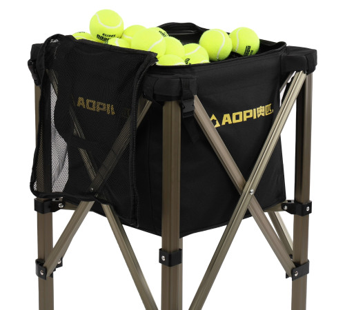 Кошик для тенісних м'ячів TENNIS BALL CART на 180 м'ячів AOPI чорний