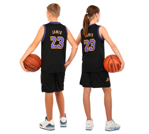 Форма баскетбольна дитяча NBA клуб Los Angeles Lakers 23 S-2XL темно-синій