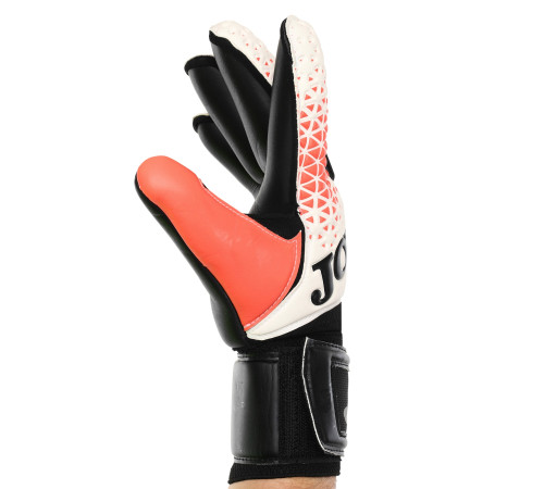 Рукавиці воротарські професійні із захистом пальців Joma PREMIER розмір 7-12 білий-чорний-помаранчевий