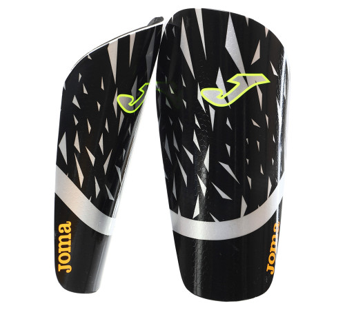 Щитки футбольные Joma SPIDER L черный-серебряный