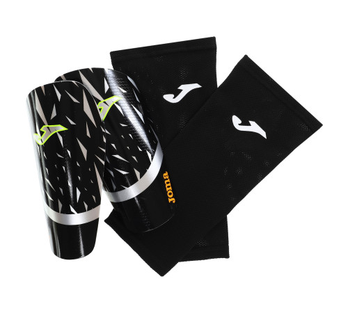 Щитки футбольные Joma SPIDER L черный-серебряный