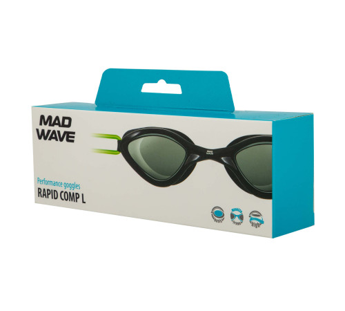 Очки для плавания взрослые MadWave RAPID COMP L цвета в ассортименте