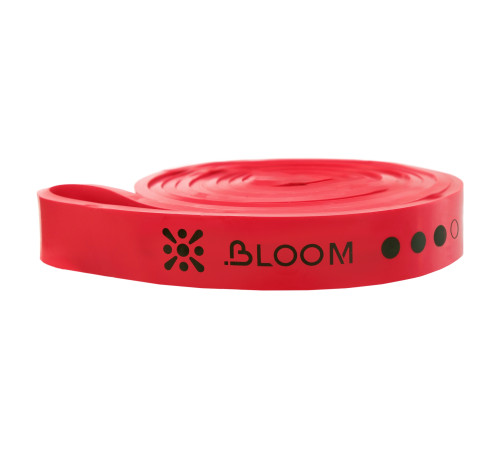 Гума петля для підтягувань та тренувань стрічка силова BLOOM SUPER BAND червоний