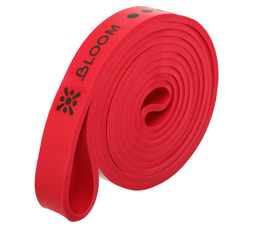 Гума петля для підтягувань та тренувань стрічка силова BLOOM SUPER BAND червоний