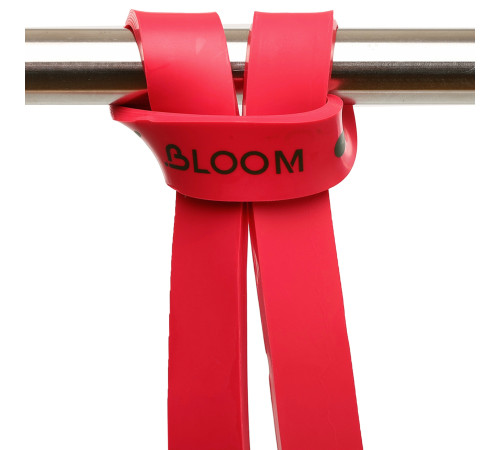 Гума петля для підтягувань та тренувань стрічка силова BLOOM SUPER BAND червоний