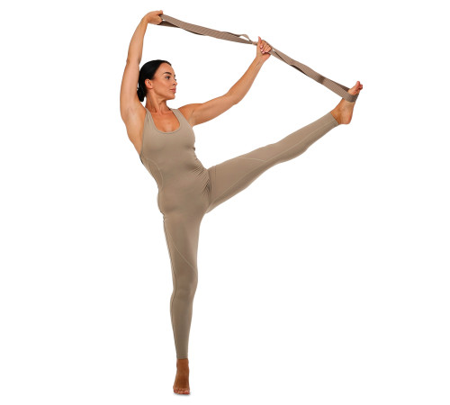 Стрічка стропа з петлями для розтяжки BLOOM STRETCH STRAP коричневий