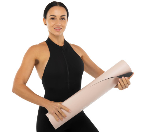 Килимок для фітнесу та йоги PU двошаровий BLOOM YOGA MAT 183x61x0,5см кольори в асортименті