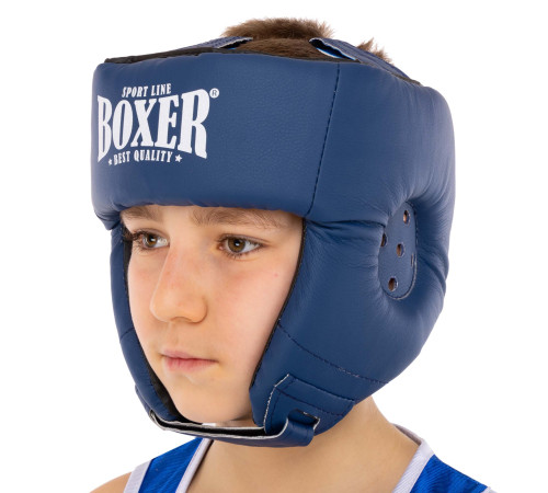 Шолом боксерський відкритий штучна шкіра BOXER M-L кольори в асортименті