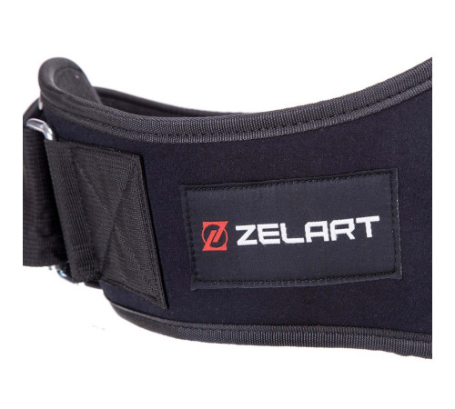 Пояс атлетичний текстильний ZELART спинка-19см розмір-XS-XXL чорний