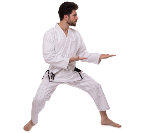 Кімоно для бразильського джиу-джитсу BJJ біле куртка штани та пояс CORE 140-180см білий