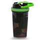 Шейкер для спортивного харчування з відсіком для протеїну TOP SHAKER BOTTLE SP-Sport 500+100мл кольори в асортименті