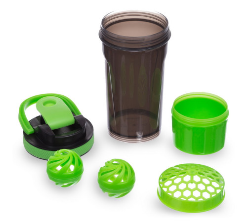 Шейкер для спортивного харчування з відсіком для протеїну TOP SHAKER BOTTLE SP-Sport 500+100мл кольори в асортименті