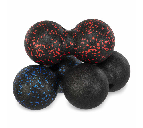 Мяч массажный двойной для МФР и самомассажа Duoball SP-Sport ø12см цвета в ассортименте
