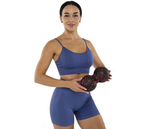 Мяч массажный двойной для МФР и самомассажа Duoball SP-Sport ø12см цвета в ассортименте