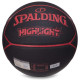 Мяч баскетбольный SPALDING HIGHLIGHT размер 7 черный