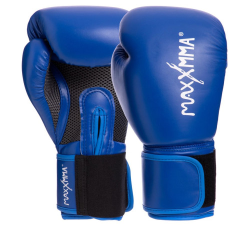 Рукавиці боксерські на липучці PU MAXXMMA 10-12 унцій кольори в асортименті