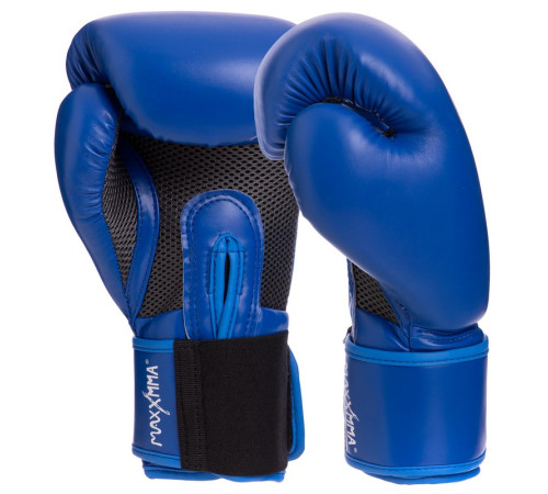 Рукавиці боксерські на липучці PU MAXXMMA 10-12 унцій кольори в асортименті