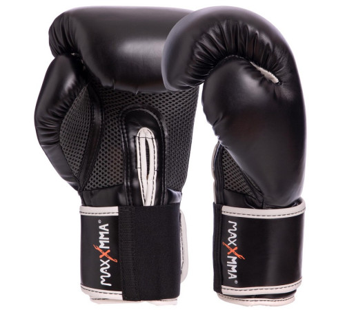 Рукавиці боксерські на липучці PU MAXXMMA 10-12 унцій кольори в асортименті