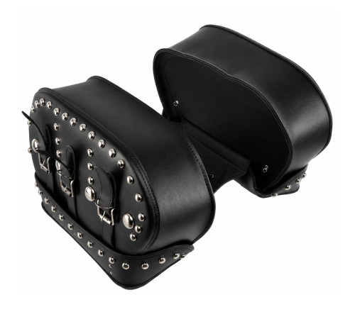 Кофри бічні для мотоцикла з екошкіри Chopper BUOTAI 2шт 56x32x18см чорний