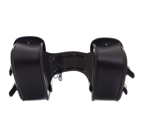 Кофри бічні для мотоцикла з екошкіри Chopper BUOTAI 2шт 49x27x15см чорний