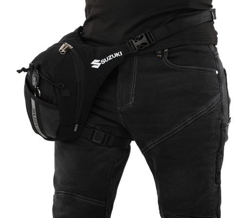 Мотосумка на стегно SUZUKI SP-Sport 3л 19х24x7см чорний
