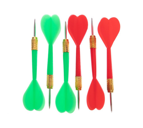 Дартс із Флока Flocked 6 дротиків і мішень Baili 15"х1/2" (37х1,3см)