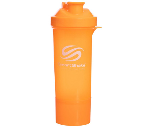 Шейкер для спортивного харчування з відсіком для протеїну SMART SHAKER SLIM 400+100мл кольори в асортименті