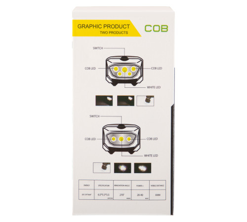 Ліхтар налобний X-BALOG блакитний