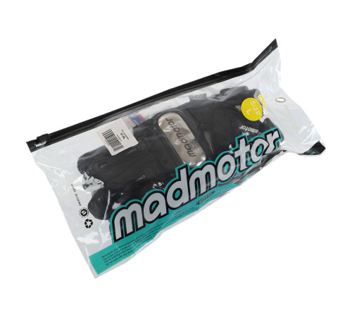 Мотоперчатки короткие для города с защитой MADMOTOR M-2XL черный