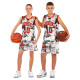 Форма баскетбольная детская NBA клуб Shuhoku 10 S-2XL белый-красный