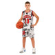Форма баскетбольная детская NBA клуб Shuhoku 10 S-2XL белый-красный