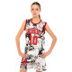 Форма баскетбольная детская NBA клуб Shuhoku 10 S-2XL белый-красный