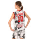 Форма баскетбольная детская NBA клуб Shuhoku 10 S-2XL белый-красный