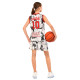 Форма баскетбольная детская NBA клуб Shuhoku 10 S-2XL белый-красный