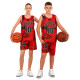 Форма баскетбольная детская NBA клуб Shuhoku 10 S-2XL красный-черный