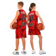 Форма баскетбольная детская NBA клуб Shuhoku 10 S-2XL красный-черный