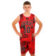 Форма баскетбольная детская NBA клуб Shuhoku 10 S-2XL красный-черный