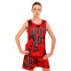 Форма баскетбольная детская NBA клуб Shuhoku 10 S-2XL красный-черный