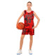 Форма баскетбольная детская NBA клуб Shuhoku 10 S-2XL красный-черный