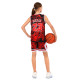 Форма баскетбольна дитяча NBA клуб Chicago Bulls 23 S-2XL чорний-червоний